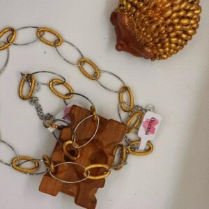 Χρυσή & Ασημί Αλυσίδα Λαιμού