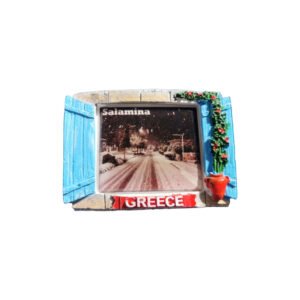 Διακοσμητικό Μαγνητάκι Ψυγείου – Χιονισμένο Τοπίο Σαλαμίνας | Greece