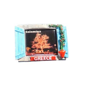 Διακοσμητικό Μαγνητάκι Ψυγείου – Φωτισμένο Δέντρο Σαλαμίνας | Greece