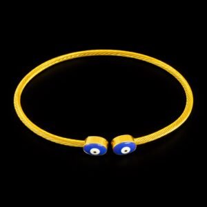 viber_image_2026-01-26_14-47-05-906 Χρυσή βέργα χειρός με σχέδιο μάτι σε μπλε χρώμα στα άκρα. Μοντέρνα και διακριτική, προσφέρει προστασία και στυλ.