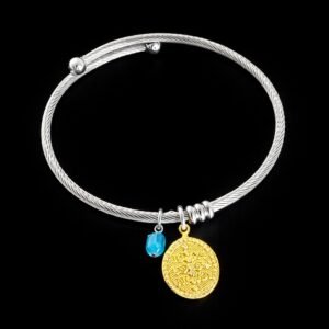 viber_image_2026-01-26_14-47-07-083 Ανοιγομενο ασημενιο βραχιολι με charms κωνσταντινατο κ ματακι. Κομψη πολυτελεια που αγκαλιαζει τον καρπο.