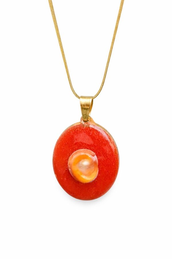 Χειροποίητο κολιέ με Μάτι της Παναγίας.