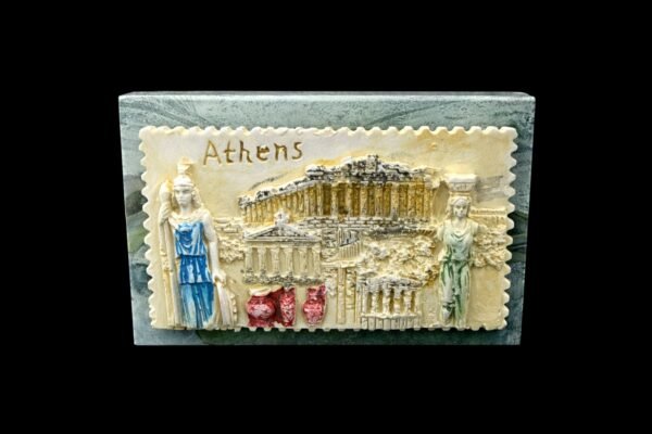 Σαπούνι ελιάς με αναμνηστικό μαγνητάκι “Athens”.