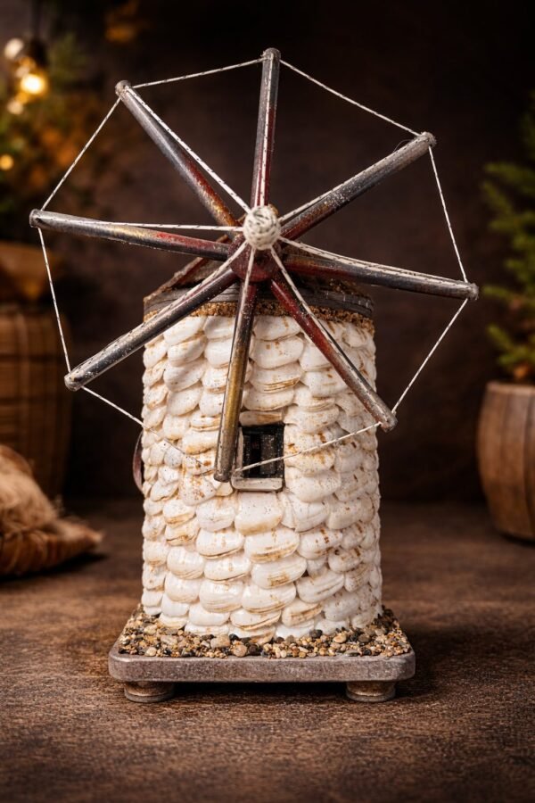 Χειροποίητος διακοσμητικός ανεμόμυλος.