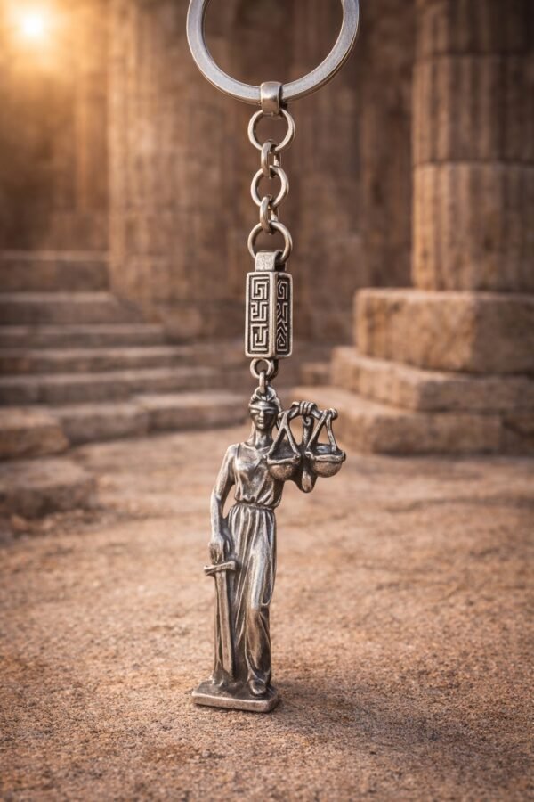 Μπρελόκ με τη Θεά Δικαιοσύνη (Θέμιδα)