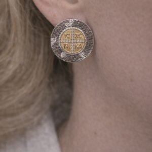 Καρφωτά σκουλαρίκια με Κωνσταντινάτο