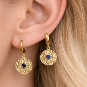 Κρεμαστά σκουλαρίκια σε χρυσό τόνο