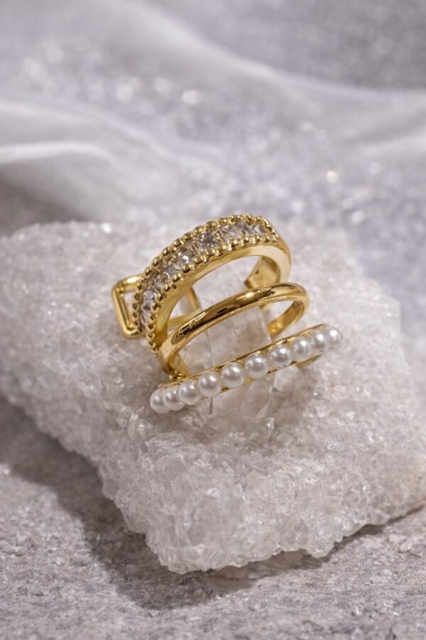 Ear cuff με λαμπερά κρύσταλλα