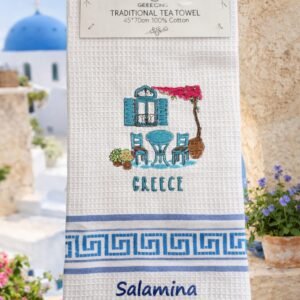 Πετσέτα Χεριών Παραδοσιακή – Greek Courtyard | Salamina
