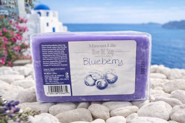 Ελληνικό Σαπούνι Ελαιολάδου με Άρωμα Blueberry.