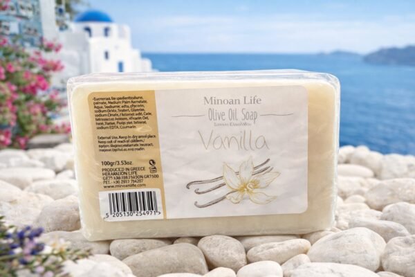 Ελληνικό Σαπούνι Ελαιολάδου με Βανίλια.