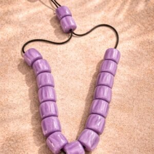 viber_image_2026-01-30_10-50-13-391 Χειροποίητο κομπολόι με κυλινδρικές χάντρες σε απαλό λιλά χρώμα.