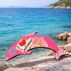 Χειροποίητο ξύλινο μαγνητάκι.