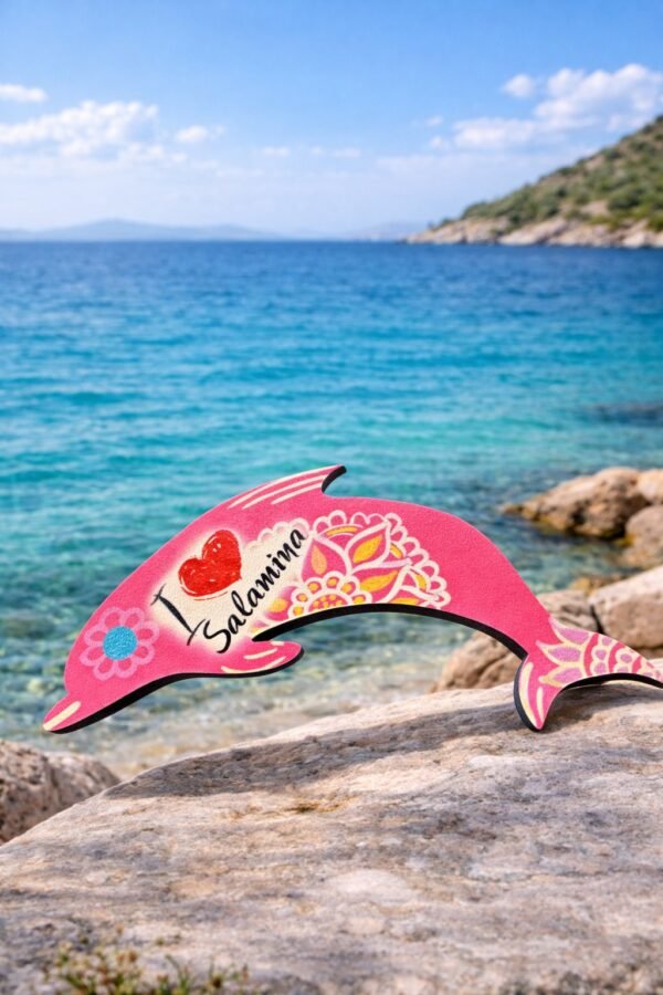 Χειροποίητο ξύλινο μαγνητάκι.