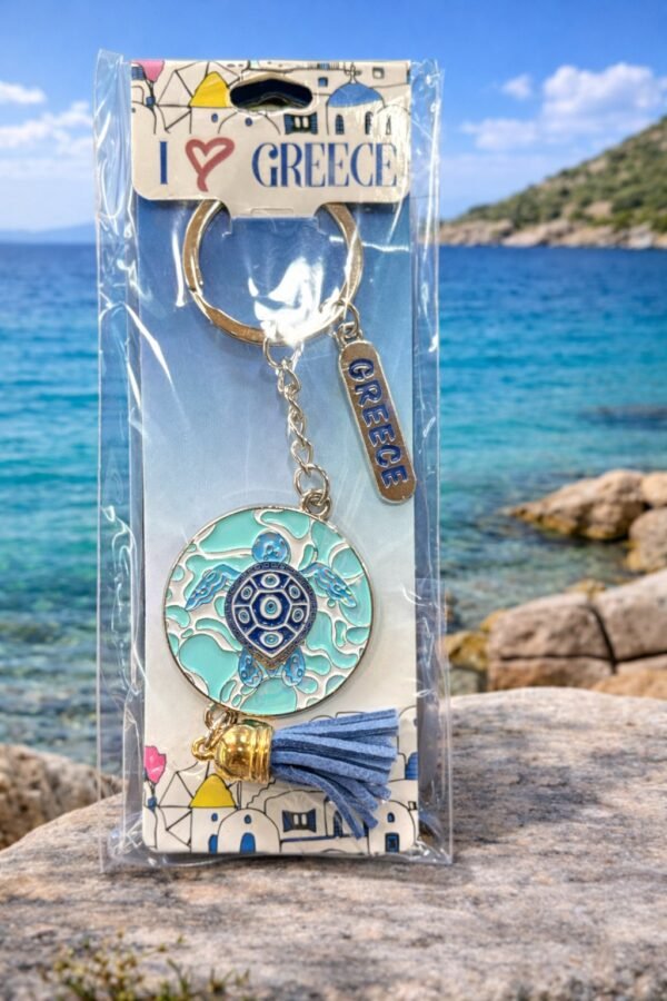 Μπρελόκ Ελλάδας με Χελώνα & Μάτι.