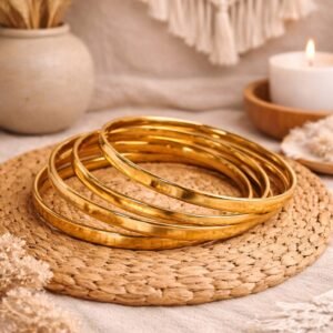 Χρυσή βέργα από ανοξείδωτο ατσάλι.