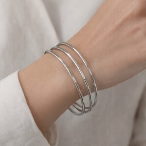 0-02-05-a664d92840fb34cdc9489af7d85867f1e2345be2df3cd8a4addc494ec61400dd_b3188a72acba8ae4 Ατσάλινες βέργες σε ασημί απόχρωση.