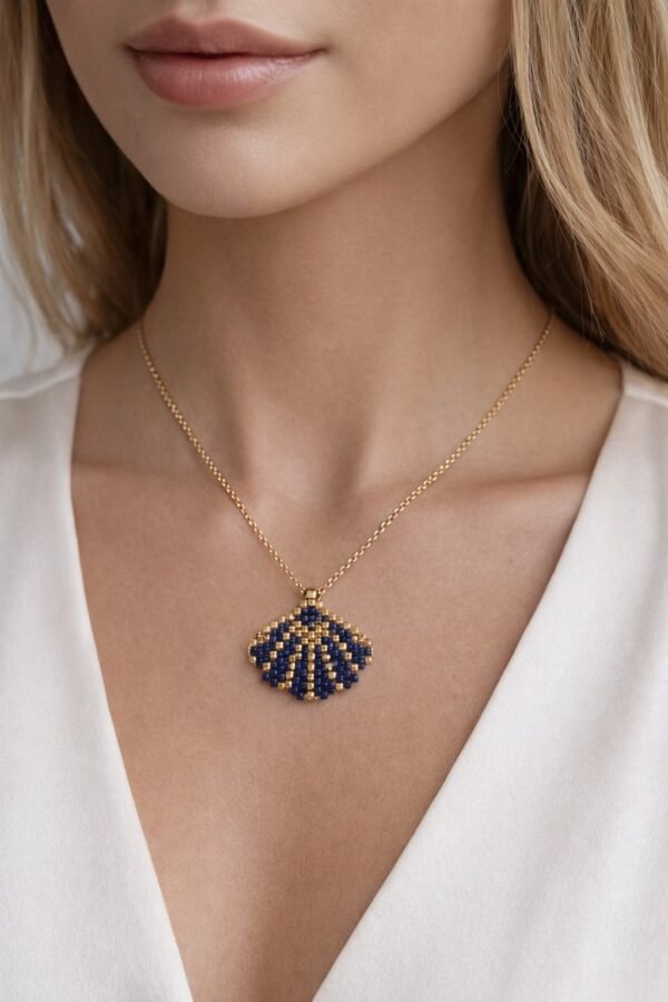 Χειροποίητο Κολιέ Κοχύλι.