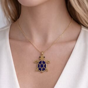 Χειροποίητο Κολιέ χελωνα.