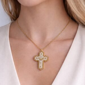 Χειροποίητο Κολιέ Σταυρός.