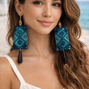 Χειροποίητα σκουλαρίκια εμπνευσμένα απο το φως του Αιγαίου.