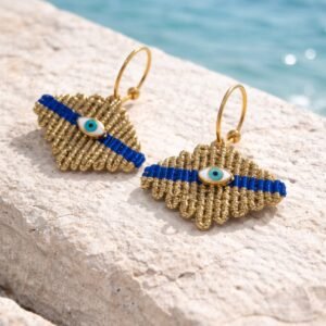 Χειροποίητα ελληνικά σκουλαρίκια.