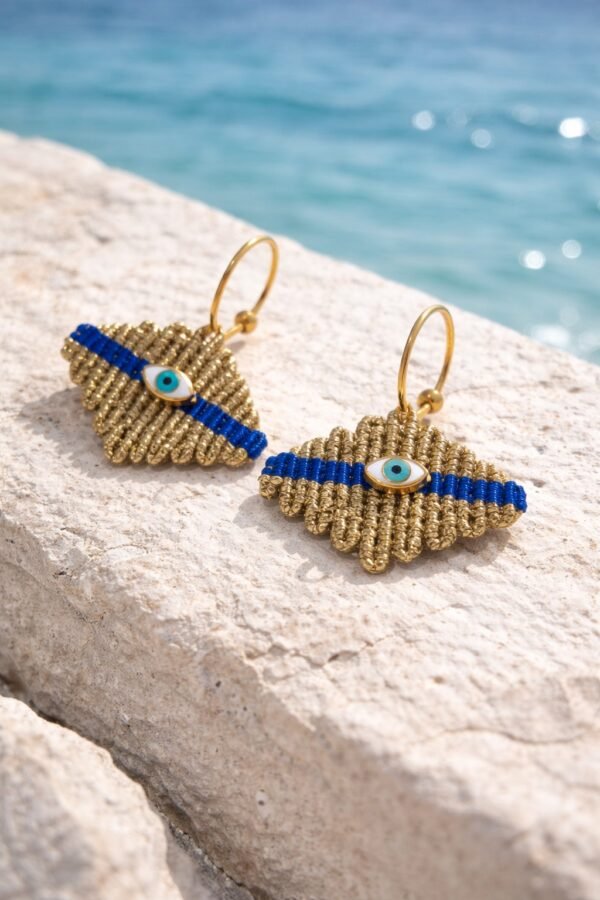 Χειροποίητα ελληνικά σκουλαρίκια.