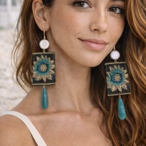 Χειροποίητα ελληνικά σκουλαρίκια.