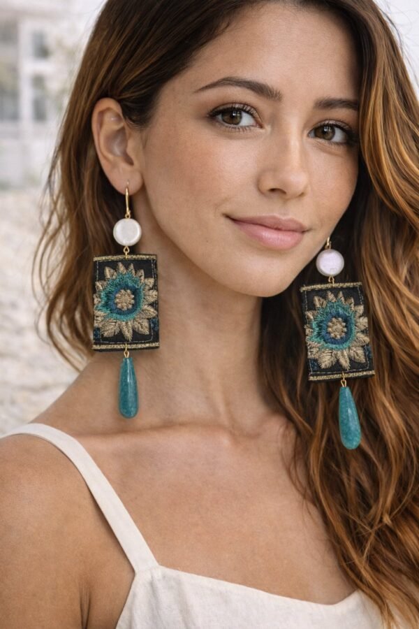 Χειροποίητα ελληνικά σκουλαρίκια.