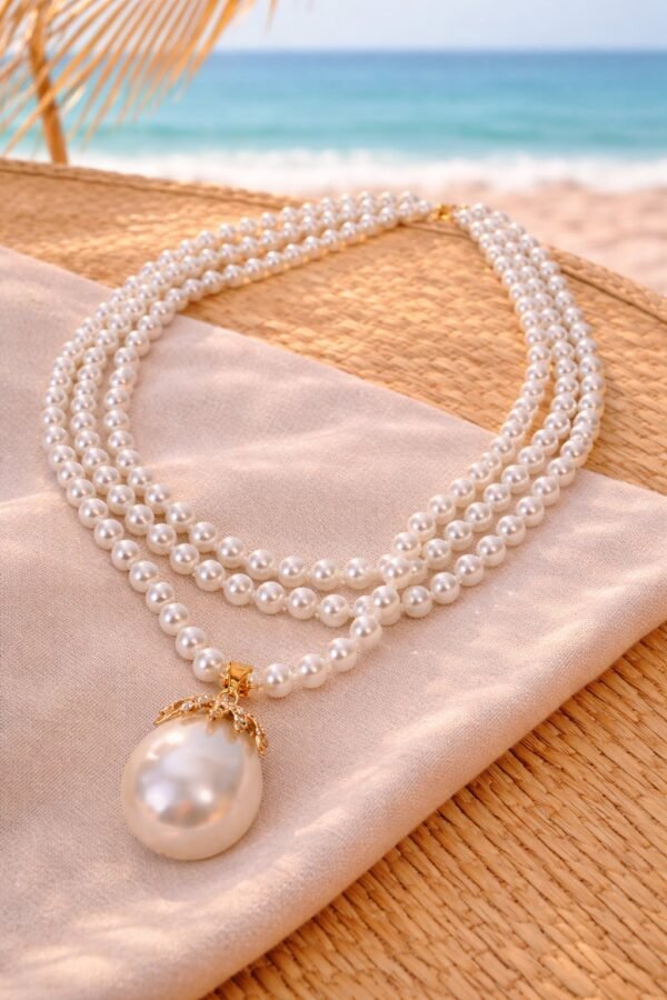 Κομψό κόσμημα με πέρλα.