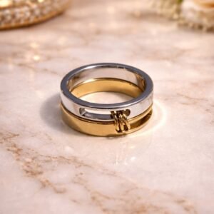 Δαχτυλίδι δίχρωμο.