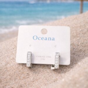 Σκουλαρίκια κρίκοι τετράγωνοι.