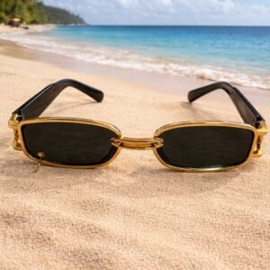 Unisex Γυαλιά Ηλίου με Χρυσό Σκελετό