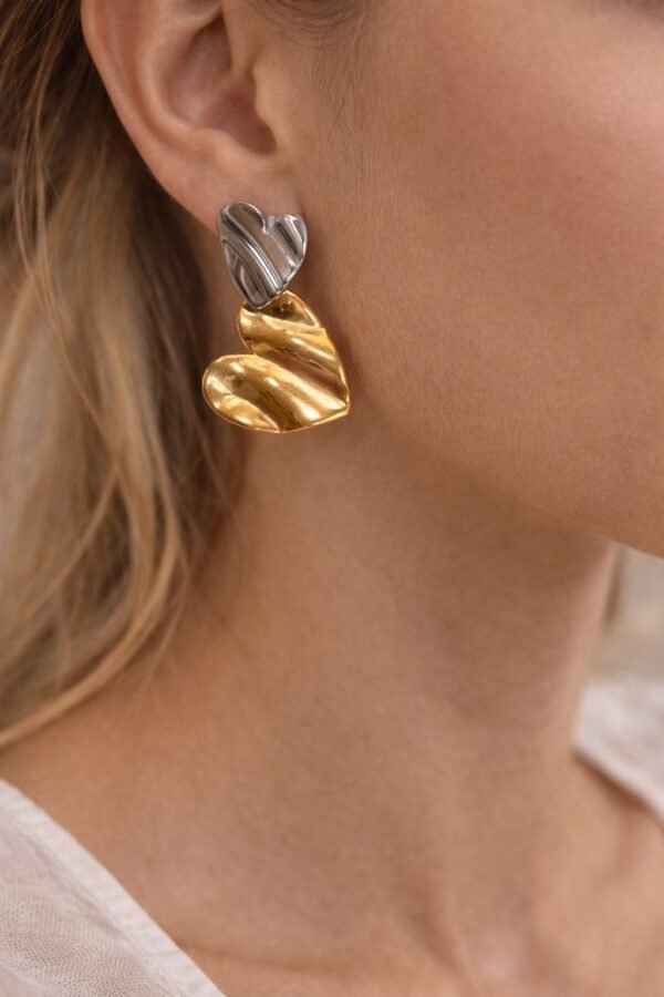 viber_image_2026-02-06_14-08-57-879 Σκουλαρίκια από Ατσάλι Δίχρωμα με Καρδιά