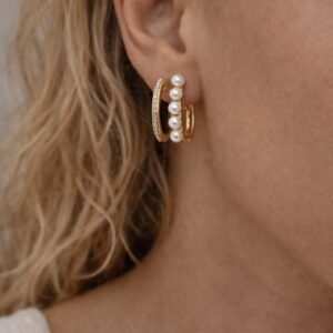 Σκουλαρίκια σε χρυσή απόχρωση