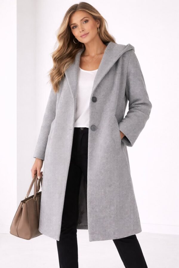 Παλτό σε διαχρονικό γκρι